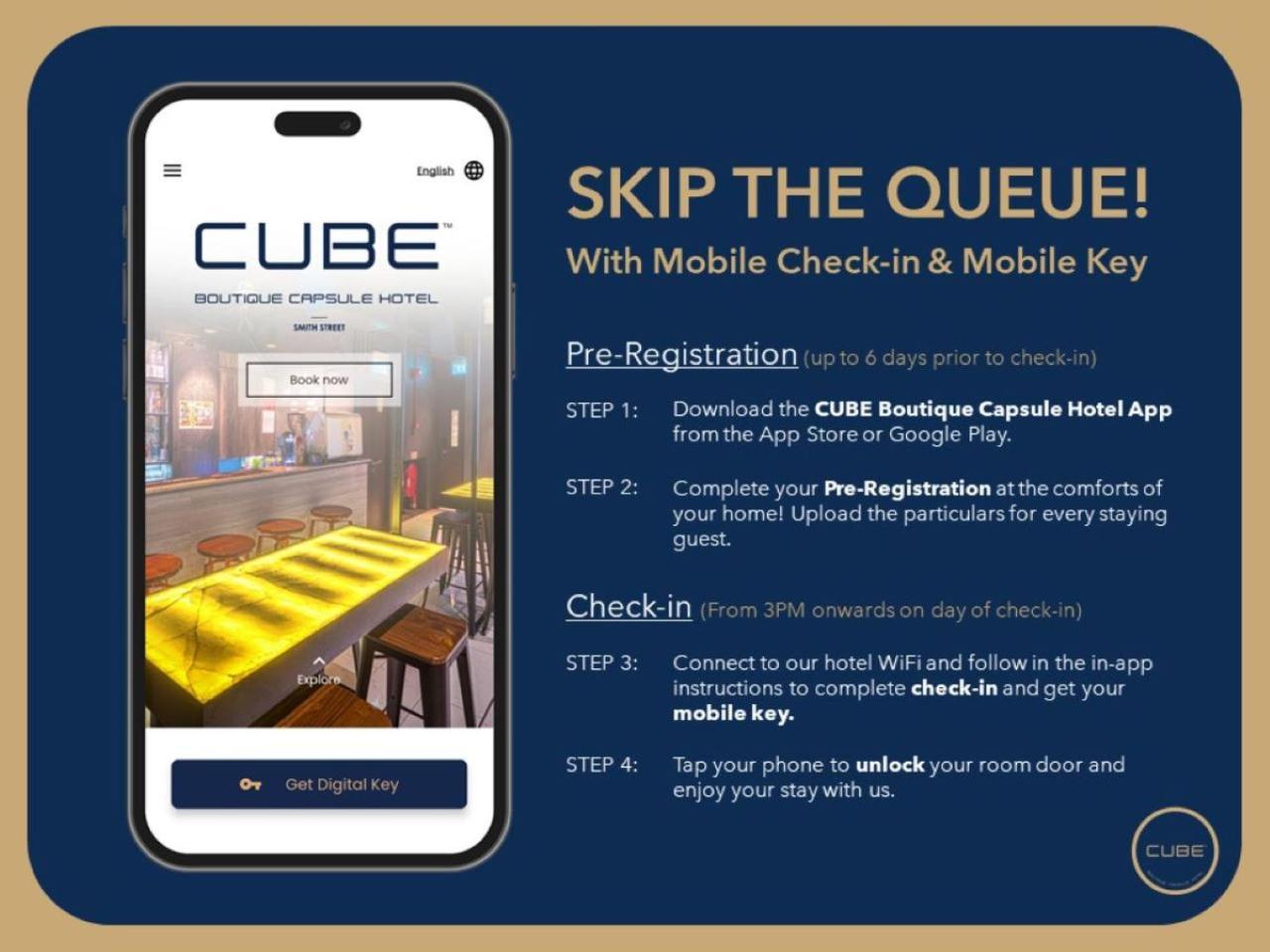 Cube Boutique Capsule Hotel At Kampong Glam Сингапур Экстерьер фото